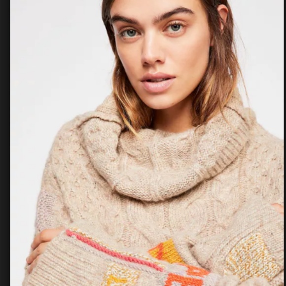 FREE PEOPLE~Talk About It Pullover Sweater - Picture 3 of 4